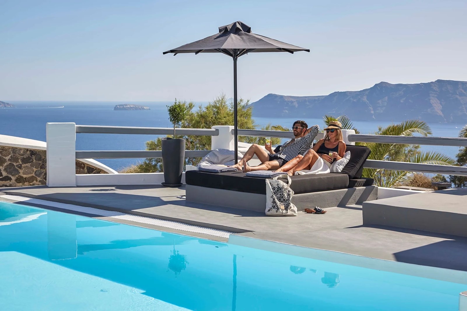 Mr & Mrs White Oia Santorini