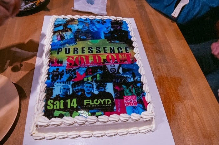 Puressence poster cake