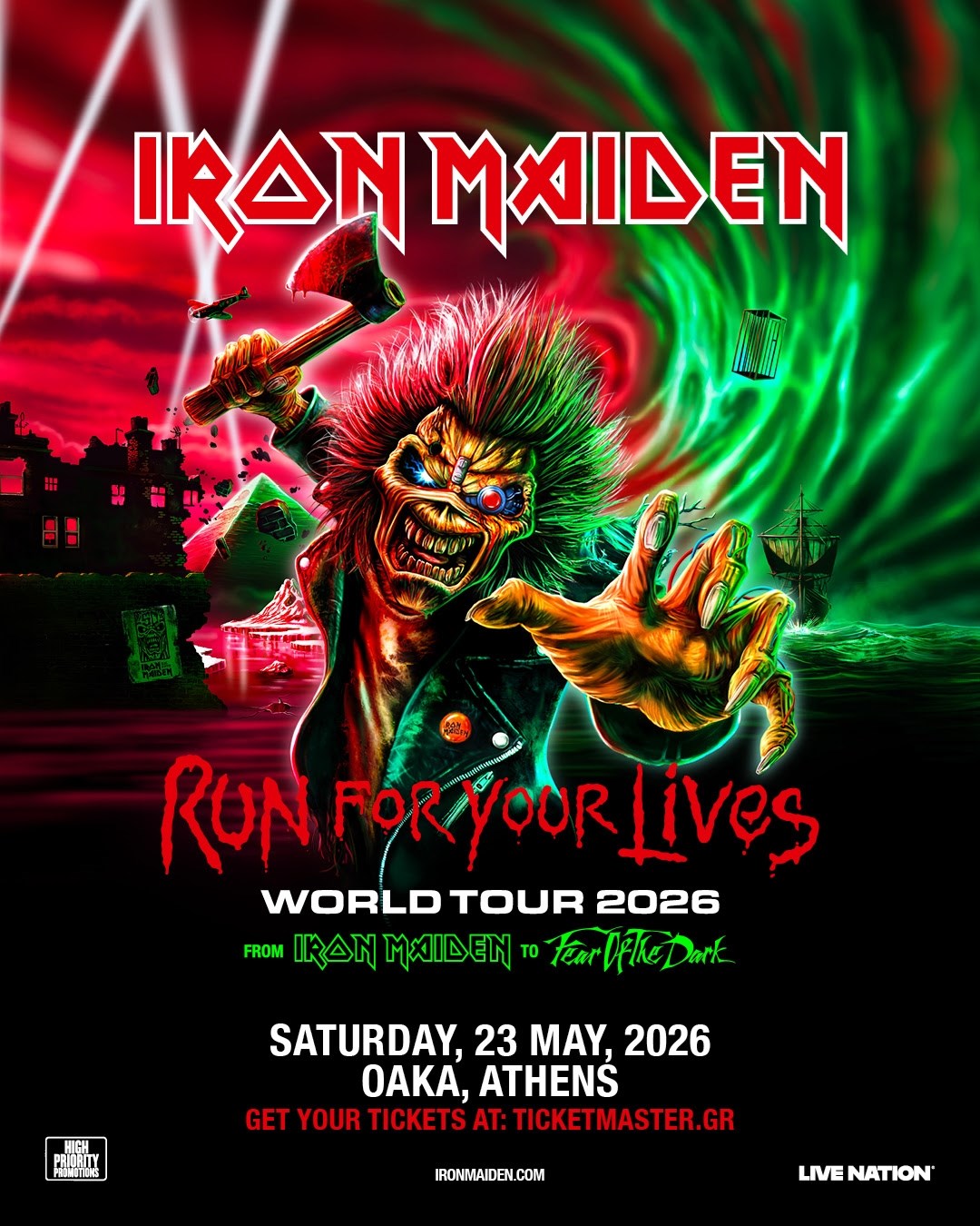 Iron Maiden live in Athens 2026