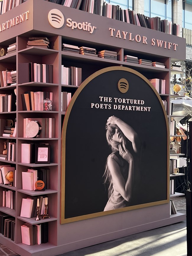 Taylor Swift pop up library