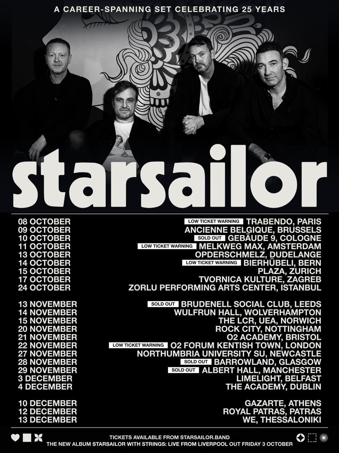 Starsailor 25th Anniversary Tour