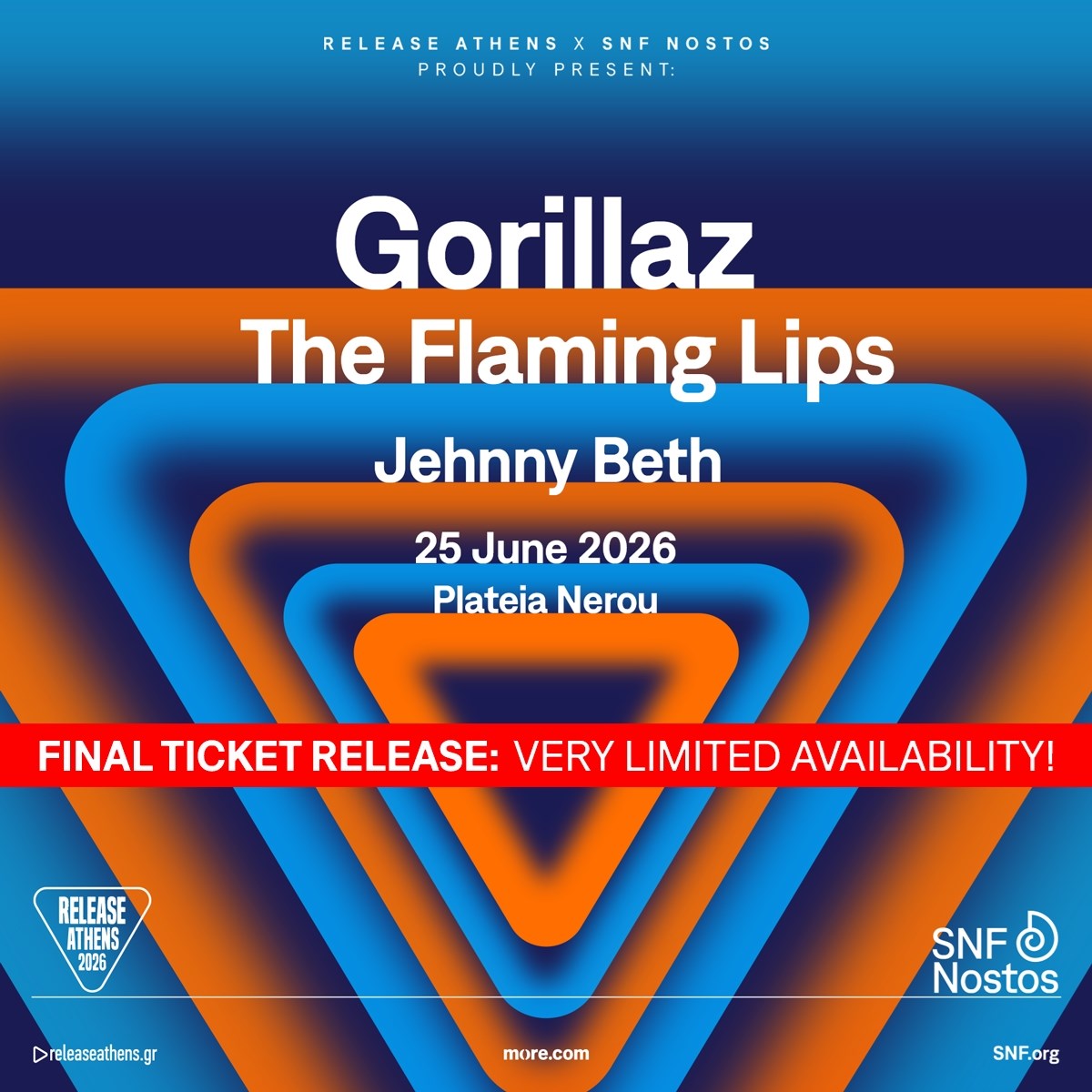Gorillaz @ Release Athens x SNF Nostos
