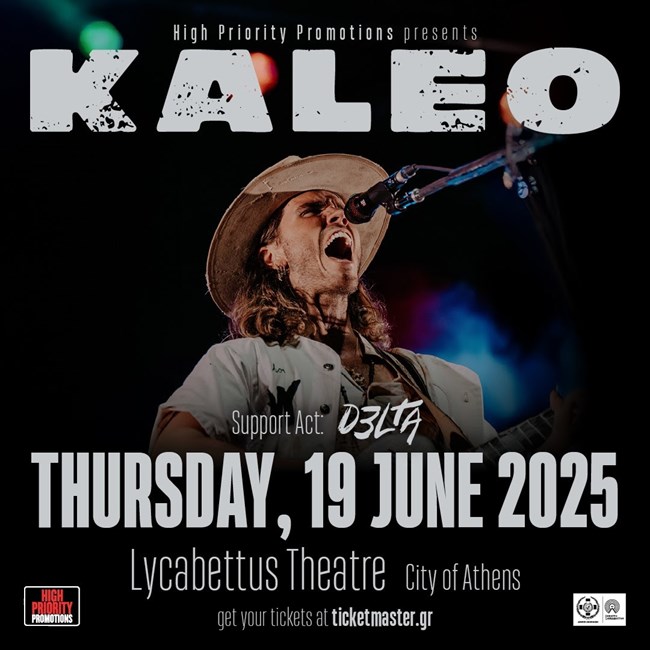 KALEO & D3LTA live in Athens