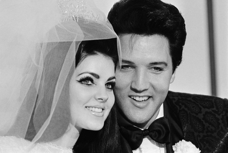 Priscilla Ann Beaulieu και Elvis Presley τη μέρα του γάμου τους, 1967