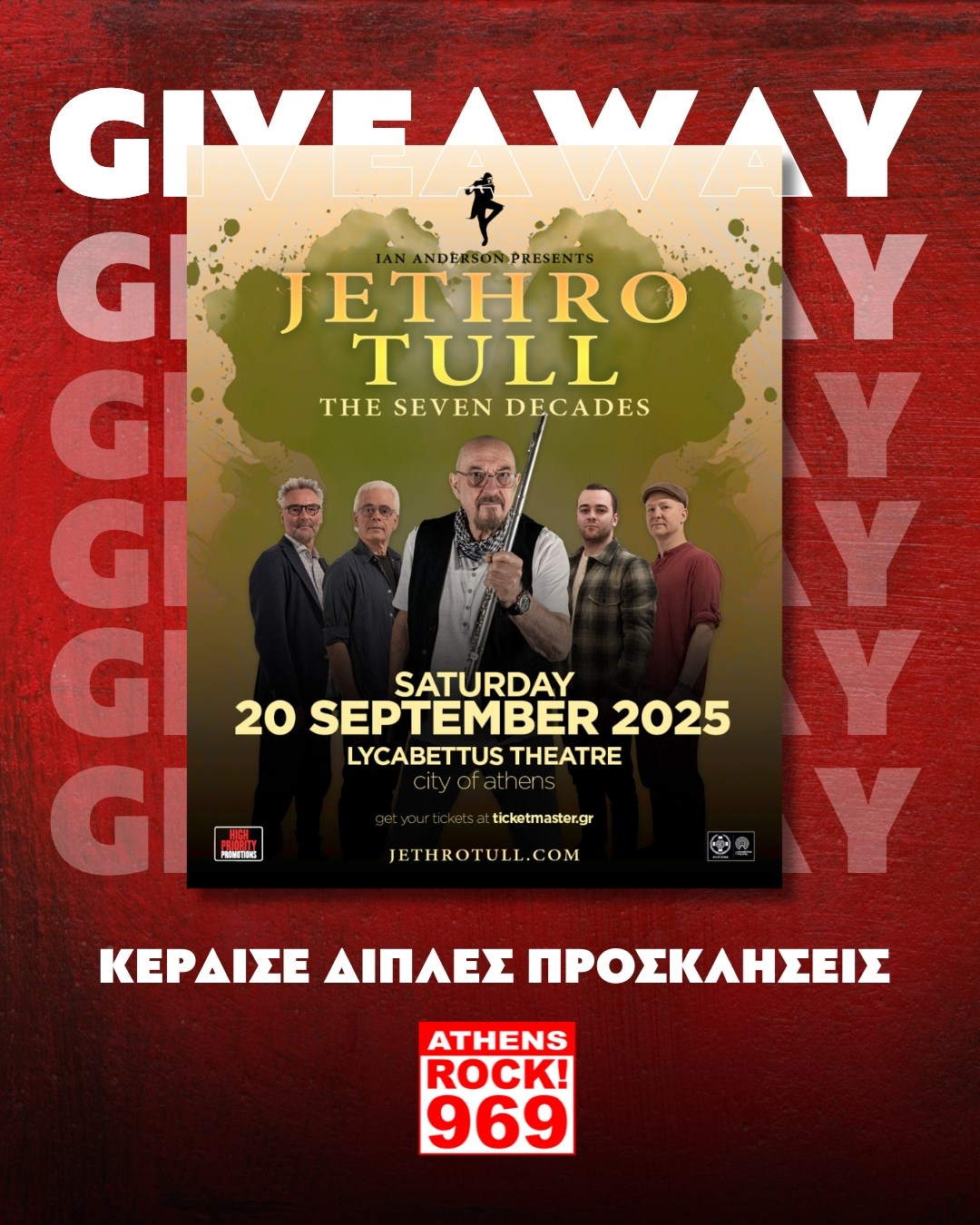GIVEAWAY 969 ROCK FM - JETHRO TULL