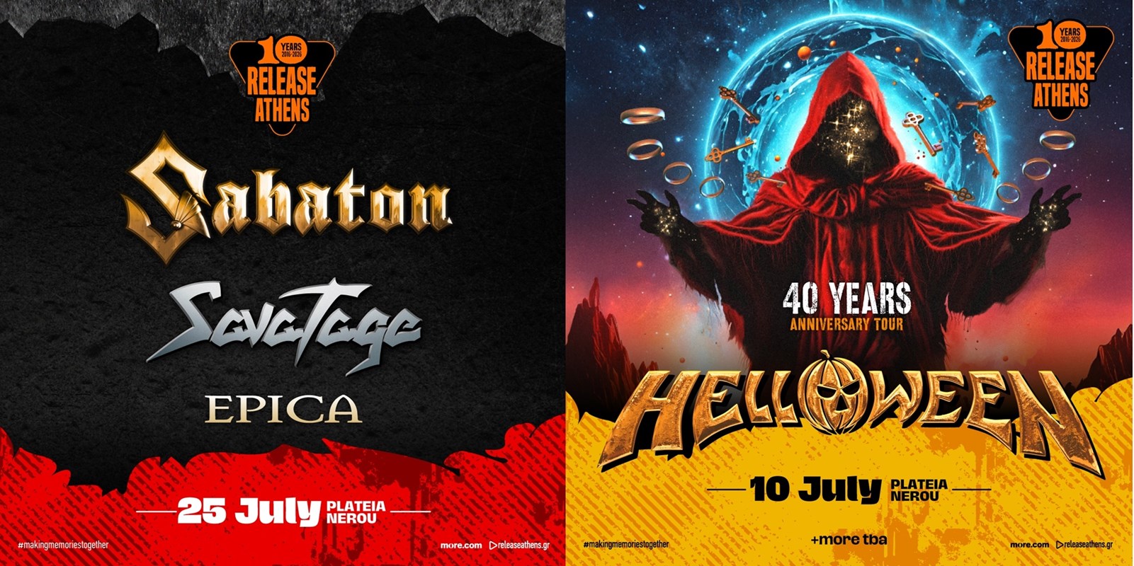 Sabaton - Helloween @ Release Athens 2026