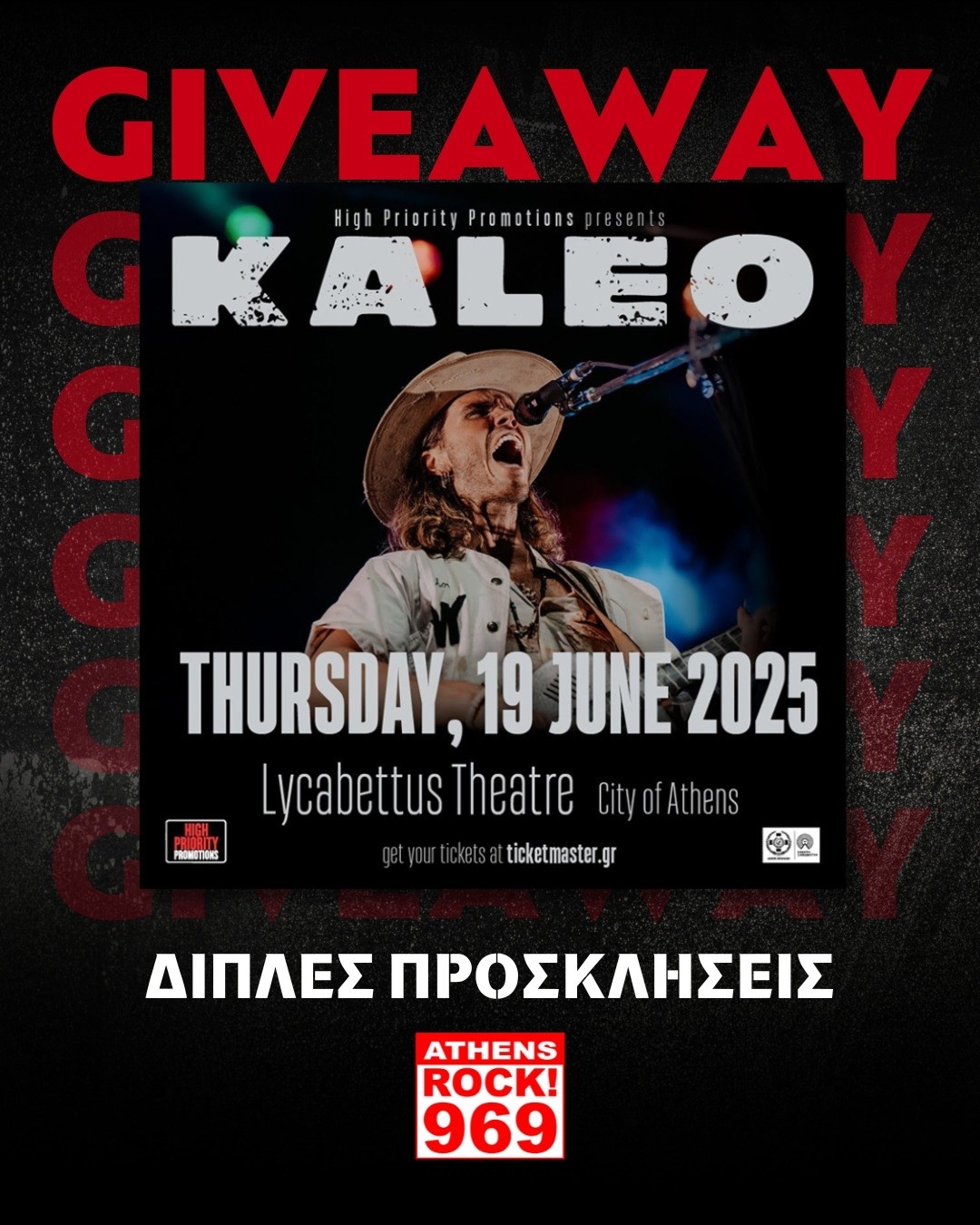 GIVEAWAY 969 ROCK FM - KALEO