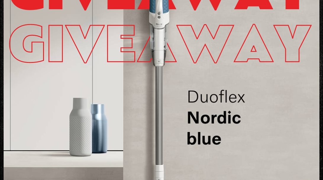 GIVEAWAY: Κέρδισε μια σκούπα stick "Duoflex Blue" της Miele