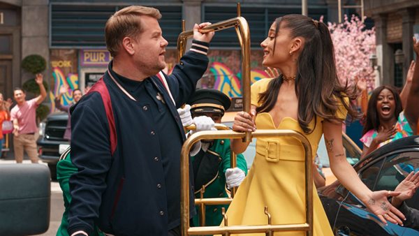 Ariana Grande - Γιορτάζει "το τέλος των lockdowns" με τον James Corden