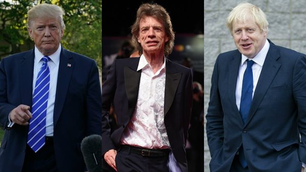 Mick Jagger εναντίον Donald Trump και Boris Johnson