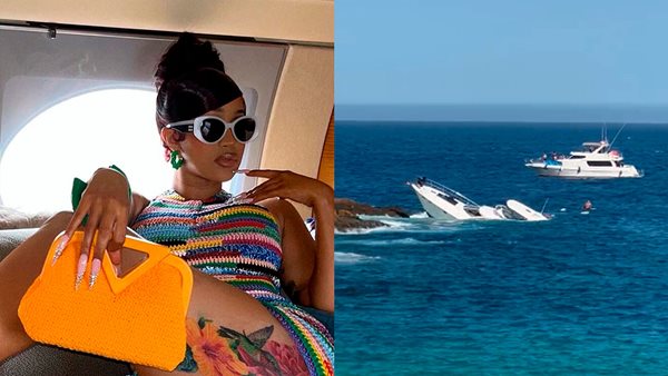 Η Cardi B ήταν διακοπές και έβγαζε σε βίντεο γιοτ να βυθίζονται