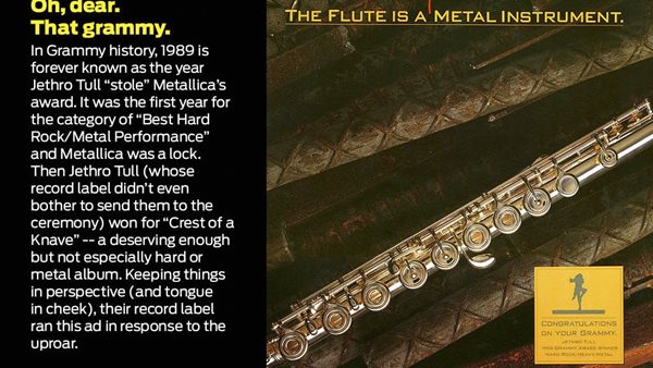 #RockThisDay - 22 Φεβρουαρίου: Η χρονιά που οι Jethro Tull "έκλεψαν" το Grammy των Metallica