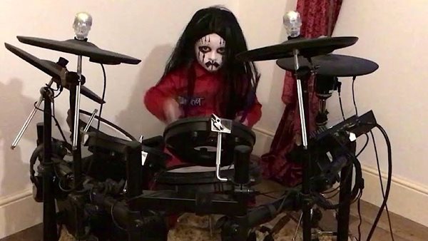 Cover των Slipknot από 5χρονο hardcore θαυμαστή