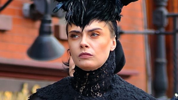Cara Delevigne στα γυρίσματα του American Horror Story!