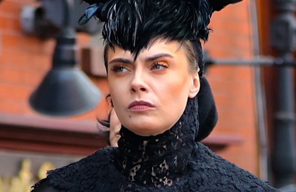 Cara Delevigne στα γυρίσματα του American Horror Story!